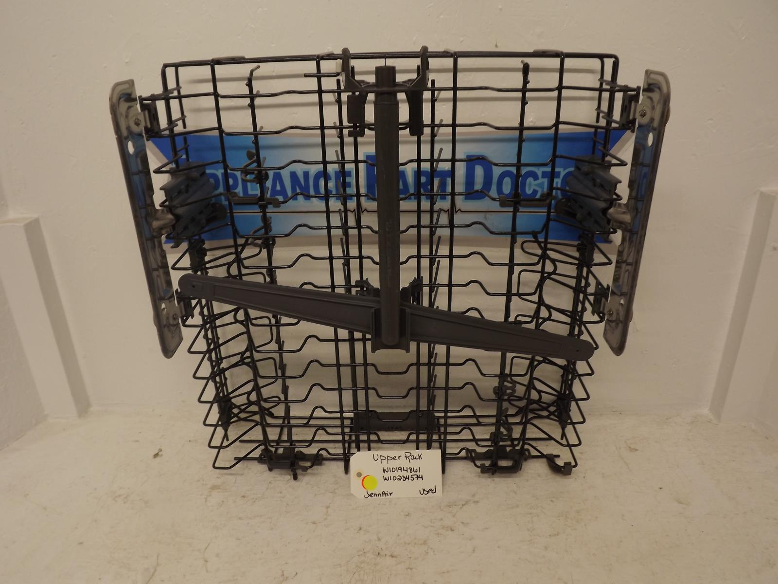 JennAir Dishwasher W10194861 W10234574 Upper Rack Used JennAir Dishwasher W10194861 W10234574 Upper Rack Used